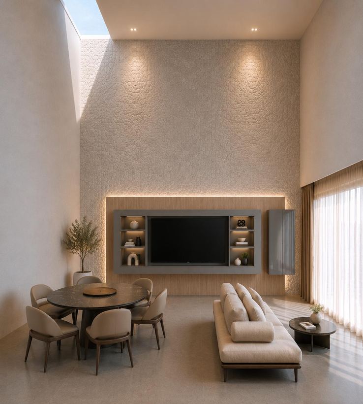 Interiorismo Casa León — Sala – comedor